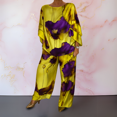 ISOLDE SATIN TWO-PIECE SET