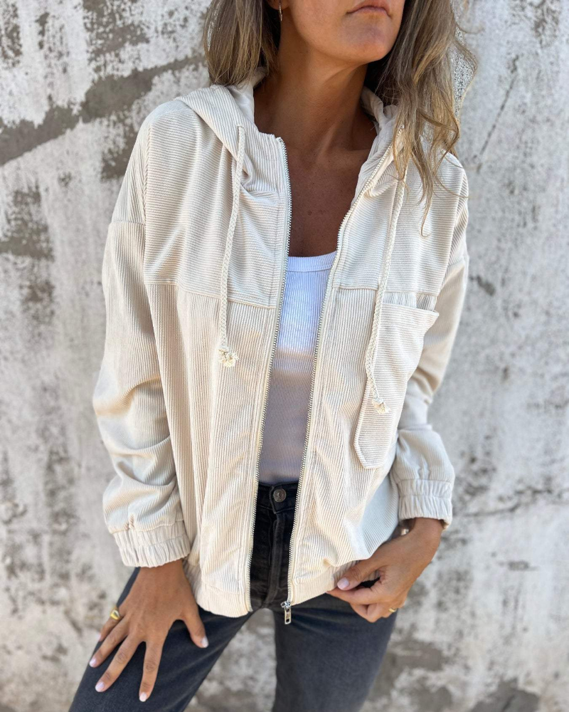 SORELLE CORDUROY ZIP JACKET
