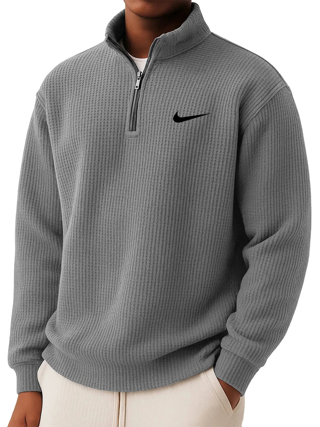 NK Collar Half Zip Sweatshirt