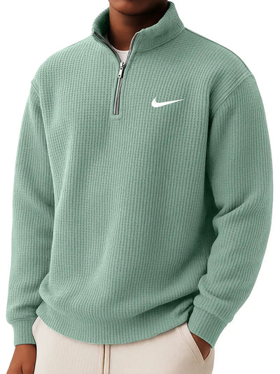 NK Collar Half Zip Sweatshirt