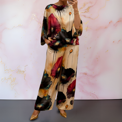 ISOLDE SATIN TWO-PIECE SET