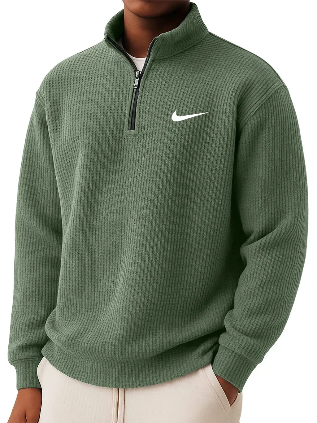 NK Collar Half Zip Sweatshirt