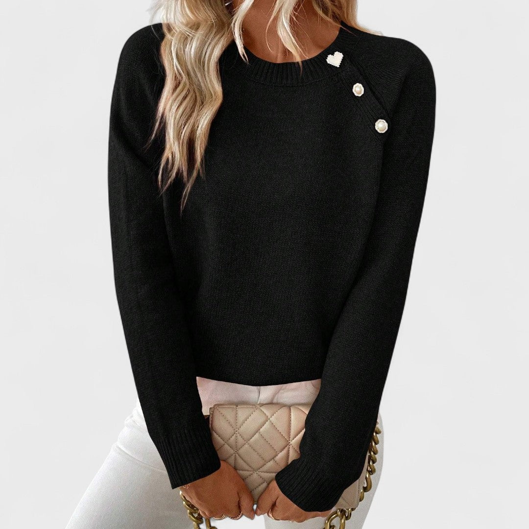 SELVYA ONE-SHOULDER SWEATER